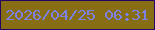 文字の大きさ：4、枠の色：230368、背景の色：876e15、文字の色：7b81e6 無料ブログパーツのブログ時計