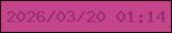 文字の大きさ：2、枠の色：23060d、背景の色：c5458a、文字の色：992b74 無料ブログパーツのブログ時計