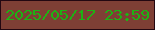 文字の大きさ：4、枠の色：230711、背景の色：7e3f35、文字の色：1db313 無料ブログパーツのブログ時計