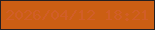 文字の大きさ：1、枠の色：231f21、背景の色：cb5e13、文字の色：d15e28 無料ブログパーツのブログ時計