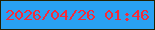 文字の大きさ：4、枠の色：232000、背景の色：29a1f2、文字の色：f52b39 無料ブログパーツのブログ時計
