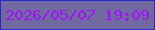 文字の大きさ：5、枠の色：232bcf、背景の色：706aa0、文字の色：a20ffd 無料ブログパーツのブログ時計