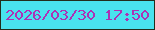 文字の大きさ：1、枠の色：232e1c、背景の色：49e3ee、文字の色：ad31b5 無料ブログパーツのブログ時計