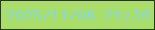 文字の大きさ：1、枠の色：233d0f、背景の色：a9de6a、文字の色：88d7d9 無料ブログパーツのブログ時計