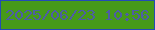 文字の大きさ：4、枠の色：234bb6、背景の色：469a19、文字の色：4e5ca6 無料ブログパーツのブログ時計