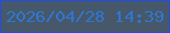 文字の大きさ：1、枠の色：234be5、背景の色：465869、文字の色：2f76d3 無料ブログパーツのブログ時計