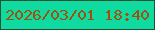 文字の大きさ：4、枠の色：235033、背景の色：0fdba1、文字の色：9c520f 無料ブログパーツのブログ時計
