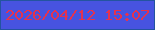 文字の大きさ：1、枠の色：2354a0、背景の色：4753e0、文字の色：e6324e 無料ブログパーツのブログ時計
