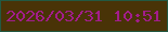 文字の大きさ：3、枠の色：235942、背景の色：493307、文字の色：a21d8b 無料ブログパーツのブログ時計