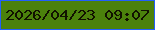 文字の大きさ：5、枠の色：235ffb、背景の色：4b810c、文字の色：111100 無料ブログパーツのブログ時計