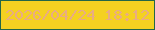 文字の大きさ：1、枠の色：236648、背景の色：f4d121、文字の色：e9ac83 無料ブログパーツのブログ時計