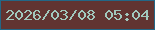 文字の大きさ：2、枠の色：236786、背景の色：613431、文字の色：a1c8bd 無料ブログパーツのブログ時計