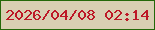 文字の大きさ：4、枠の色：236809、背景の色：d8cfb3、文字の色：bd1827 無料ブログパーツのブログ時計