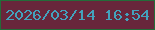文字の大きさ：3、枠の色：236c39、背景の色：68263b、文字の色：43a2bd 無料ブログパーツのブログ時計