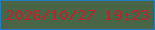 文字の大きさ：2、枠の色：237fbf、背景の色：486545、文字の色：b8262e 無料ブログパーツのブログ時計