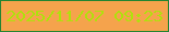 文字の大きさ：1、枠の色：238431、背景の色：f5a34c、文字の色：afe10c 無料ブログパーツのブログ時計