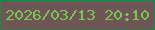 文字の大きさ：1、枠の色：238546、背景の色：6e5656、文字の色：7ac650 無料ブログパーツのブログ時計