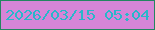 文字の大きさ：3、枠の色：238660、背景の色：d685d7、文字の色：28b7ca 無料ブログパーツのブログ時計