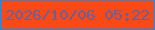文字の大きさ：2、枠の色：238ade、背景の色：f84917、文字の色：66619d 無料ブログパーツのブログ時計