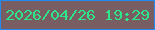 文字の大きさ：5、枠の色：238af4、背景の色：785e62、文字の色：2fe589 無料ブログパーツのブログ時計