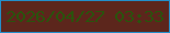 文字の大きさ：4、枠の色：238ec8、背景の色：5c261c、文字の色：2a530d 無料ブログパーツのブログ時計