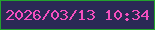文字の大きさ：1、枠の色：23a22e、背景の色：2a2a55、文字の色：f54fbf 無料ブログパーツのブログ時計