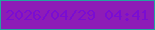 文字の大きさ：1、枠の色：23a39f、背景の色：8d1cb7、文字の色：7a0dd2 無料ブログパーツのブログ時計