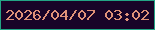 文字の大きさ：1、枠の色：23a485、背景の色：180428、文字の色：df9278 無料ブログパーツのブログ時計