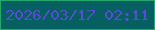 文字の大きさ：3、枠の色：23a96d、背景の色：066061、文字の色：584bd4 無料ブログパーツのブログ時計