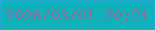 文字の大きさ：3、枠の色：23abd7、背景の色：10b1bb、文字の色：906da1 無料ブログパーツのブログ時計