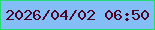 文字の大きさ：4、枠の色：23dc71、背景の色：83bef6、文字の色：4e0326 無料ブログパーツのブログ時計