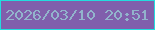 文字の大きさ：5、枠の色：23dcde、背景の色：805fac、文字の色：92b3cc 無料ブログパーツのブログ時計