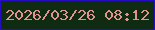 文字の大きさ：2、枠の色：240dc2、背景の色：0f2c12、文字の色：e0948f 無料ブログパーツのブログ時計