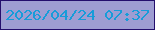 文字の大きさ：1、枠の色：240e6d、背景の色：9e9dd2、文字の色：179cd9 無料ブログパーツのブログ時計