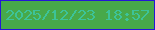 文字の大きさ：3、枠の色：2416d6、背景の色：47a94a、文字の色：3dc399 無料ブログパーツのブログ時計