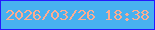 文字の大きさ：3、枠の色：2419fd、背景の色：48b1f0、文字の色：feac90 無料ブログパーツのブログ時計