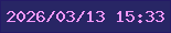 文字の大きさ：4、枠の色：241a66、背景の色：282665、文字の色：f498f9 無料ブログパーツのブログ時計
