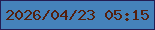 文字の大きさ：5、枠の色：241d53、背景の色：4582ba、文字の色：54200e 無料ブログパーツのブログ時計