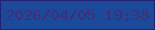 文字の大きさ：5、枠の色：242170、背景の色：1c4a9b、文字の色：432d76 無料ブログパーツのブログ時計