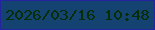 文字の大きさ：1、枠の色：24249e、背景の色：144371、文字の色：072f07 無料ブログパーツのブログ時計