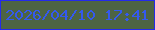 文字の大きさ：5、枠の色：242aeb、背景の色：4d6444、文字の色：3459ef 無料ブログパーツのブログ時計
