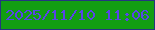 文字の大きさ：3、枠の色：24367f、背景の色：129e12、文字の色：5944e8 無料ブログパーツのブログ時計