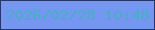 文字の大きさ：2、枠の色：243767、背景の色：7596f1、文字の色：44b0c2 無料ブログパーツのブログ時計