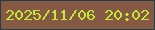文字の大きさ：3、枠の色：243e48、背景の色：855943、文字の色：c3e935 無料ブログパーツのブログ時計