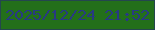 文字の大きさ：3、枠の色：24464e、背景の色：236f1a、文字の色：283983 無料ブログパーツのブログ時計