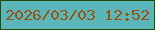文字の大きさ：1、枠の色：244a0a、背景の色：5bb6ba、文字の色：975315 無料ブログパーツのブログ時計