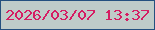 文字の大きさ：3、枠の色：24507f、背景の色：bfccc9、文字の色：d51d63 無料ブログパーツのブログ時計