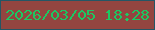 文字の大きさ：2、枠の色：245665、背景の色：934540、文字の色：1bc862 無料ブログパーツのブログ時計