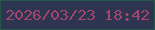 文字の大きさ：4、枠の色：245749、背景の色：2d3551、文字の色：a2466e 無料ブログパーツのブログ時計