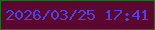 文字の大きさ：5、枠の色：24682a、背景の色：5b072f、文字の色：4f41e4 無料ブログパーツのブログ時計
